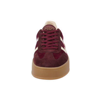 Gant Cuzmani Velvet & Leather Sneaker Wine/Cream