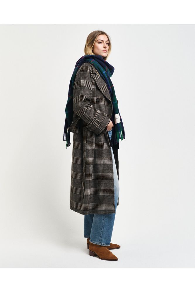 AW24 GANT Check Wool Trench Coat