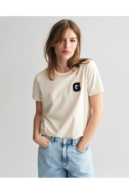 AW24 GANT G Badge SS T-Shirt