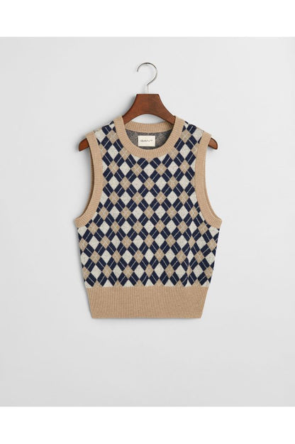 AW24 GANT Argyle C-Neck Vest