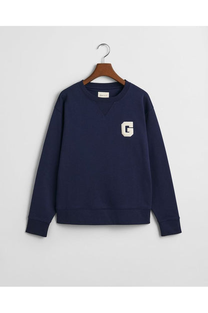 AW24 GANT G Badge C-Neck Sweater