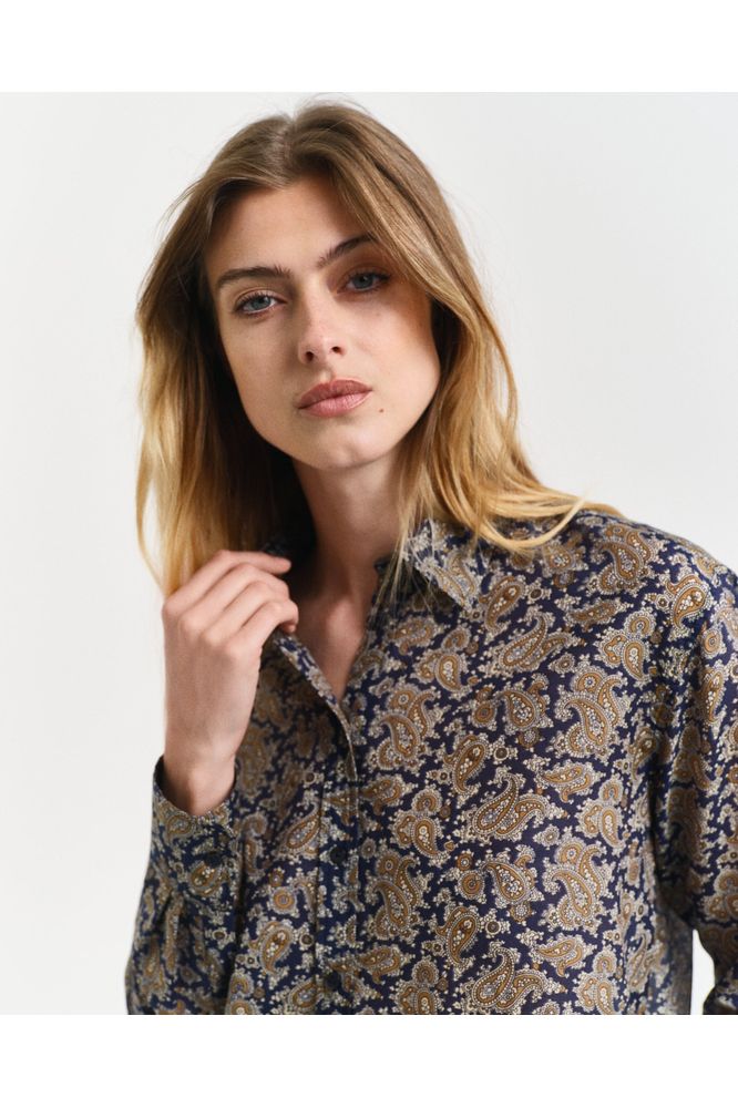 AW24 GANT Paisley Cot Silk Shirt