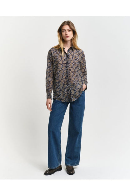 AW24 GANT Paisley Cot Silk Shirt