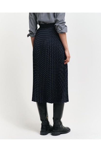 AW24 GANT Dot Print Pleated Skirt