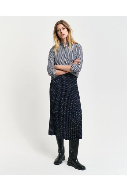 AW24 GANT Dot Print Pleated Skirt