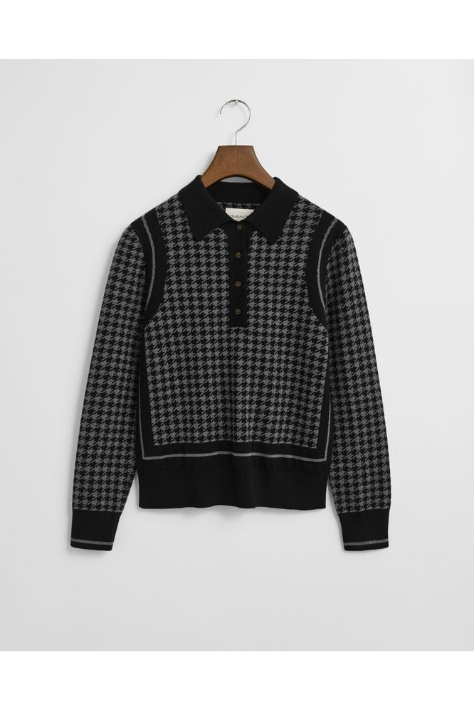 Gant  Houndstooth Jacquard Polo