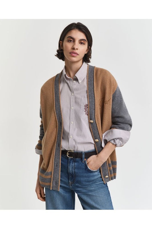 Gant  Gant Varsity V-Neck Cardigan