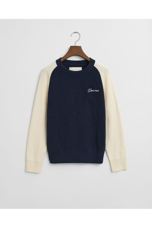 Gant  Color Blocked Cotton C-Neck