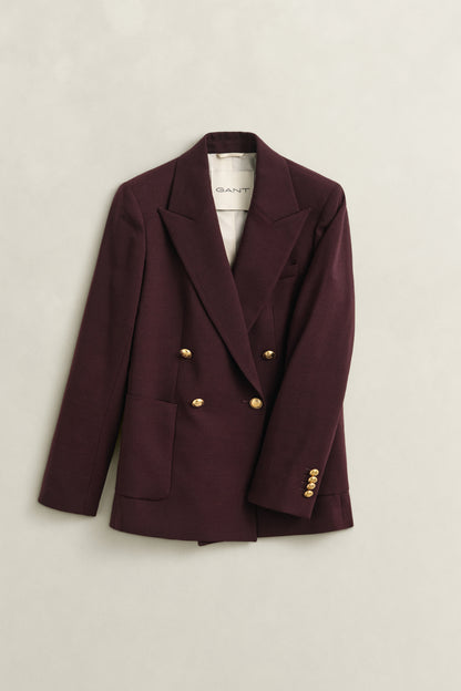 Gant Slim Fit Blazer-Darkened Wine