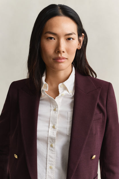 Gant Slim Fit Blazer-Darkened Wine