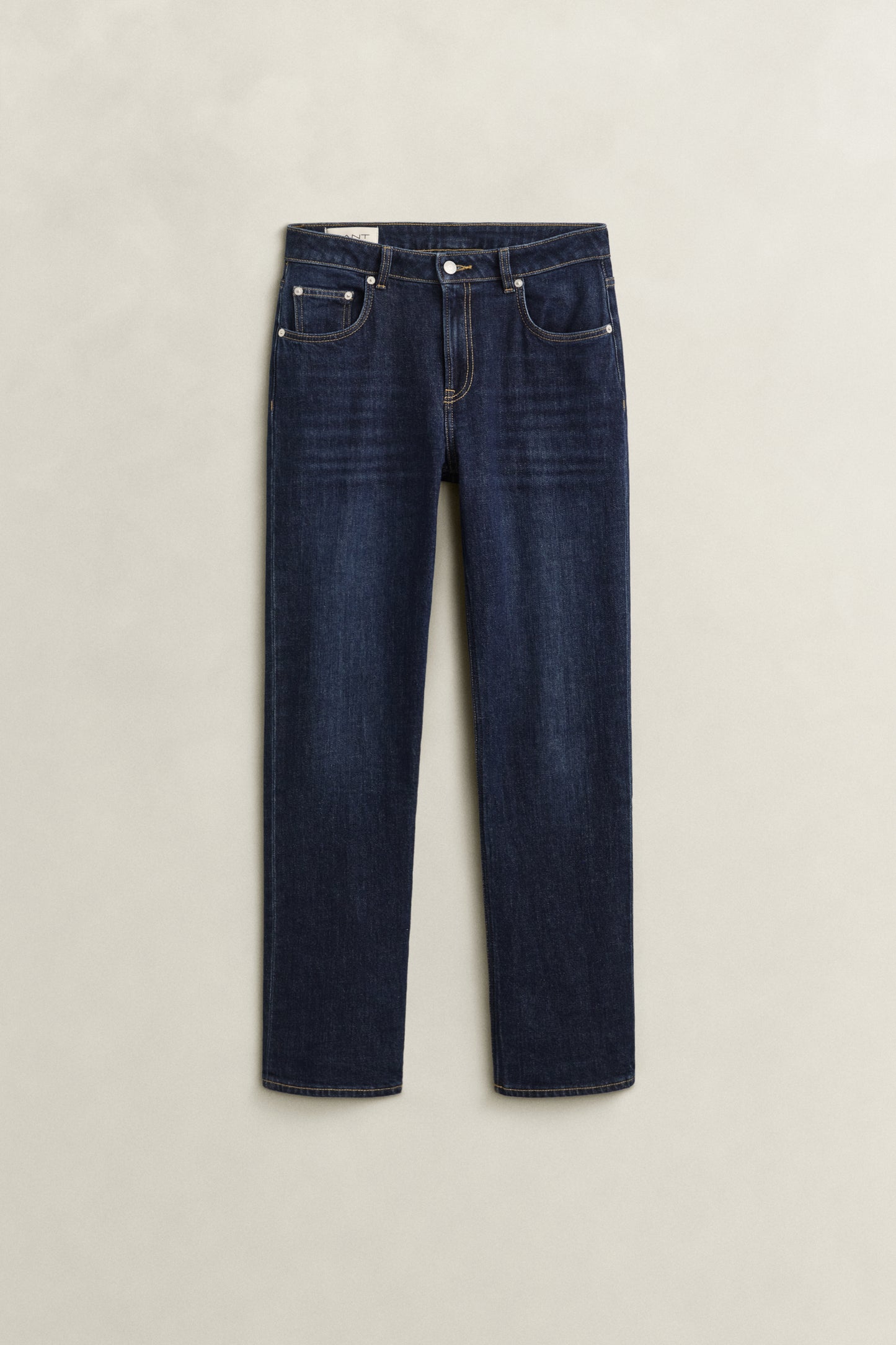 Gant Straight Stretch Jeans-Dark Blue