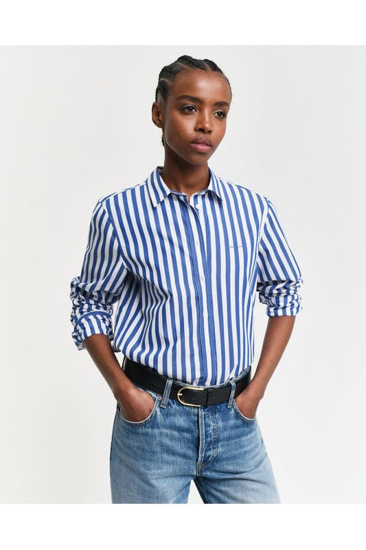 SS25 Gant Poplin Wide Striped Shirt