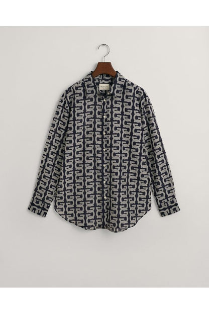 Gant G Pattern Cot Silk Shirt