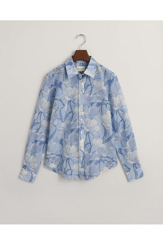 Gant Magnolia Print Cot Silk Shirt