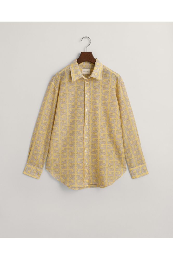 Gant G Pattern Cot Silk Shirt