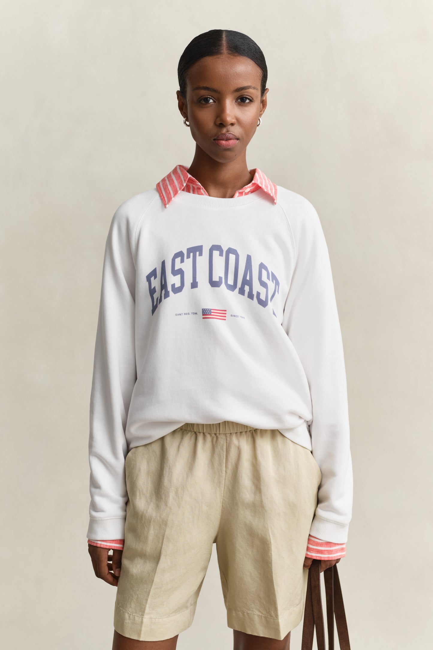 Gant Graphic Print Sweatshirt White