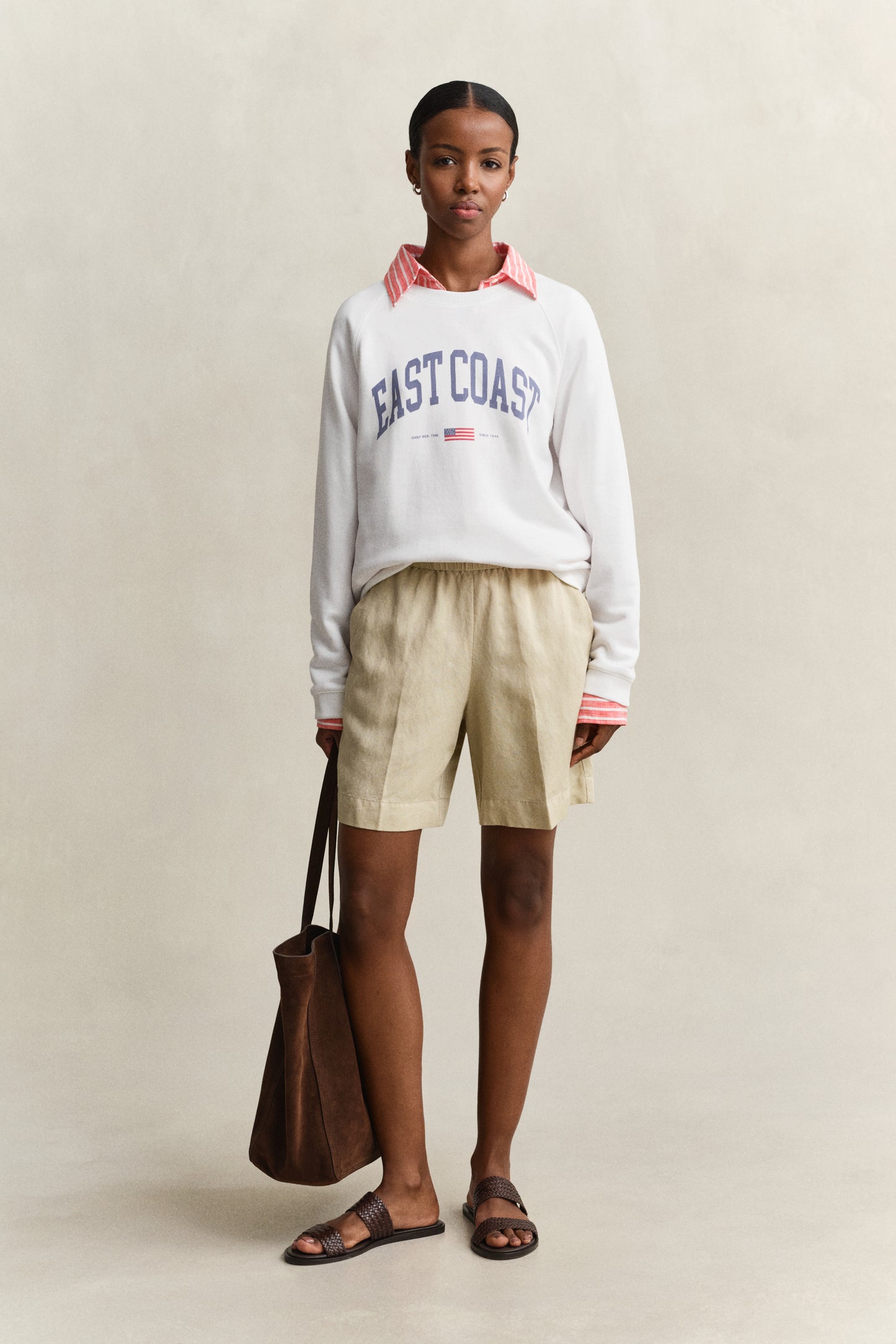 Gant Graphic Print Sweatshirt White