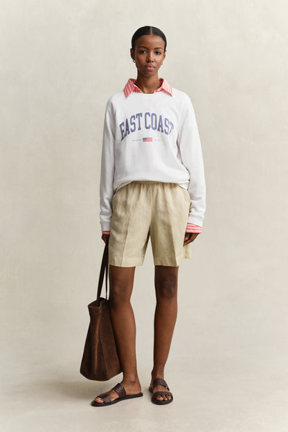 Gant Graphic Print Sweatshirt White