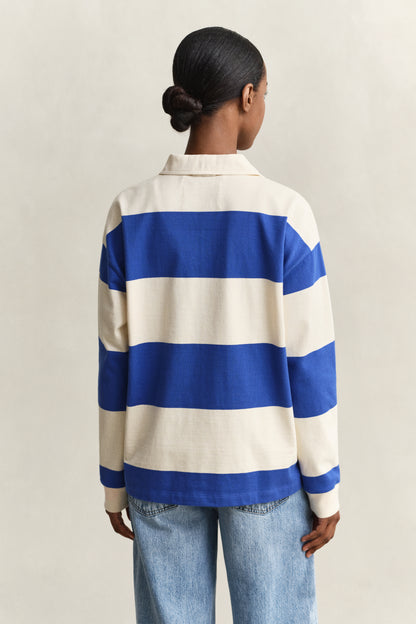 Gant Striped Jersey Royal Blue