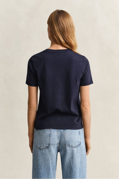 Gant Rope Graphic T-shirt Evening Blue