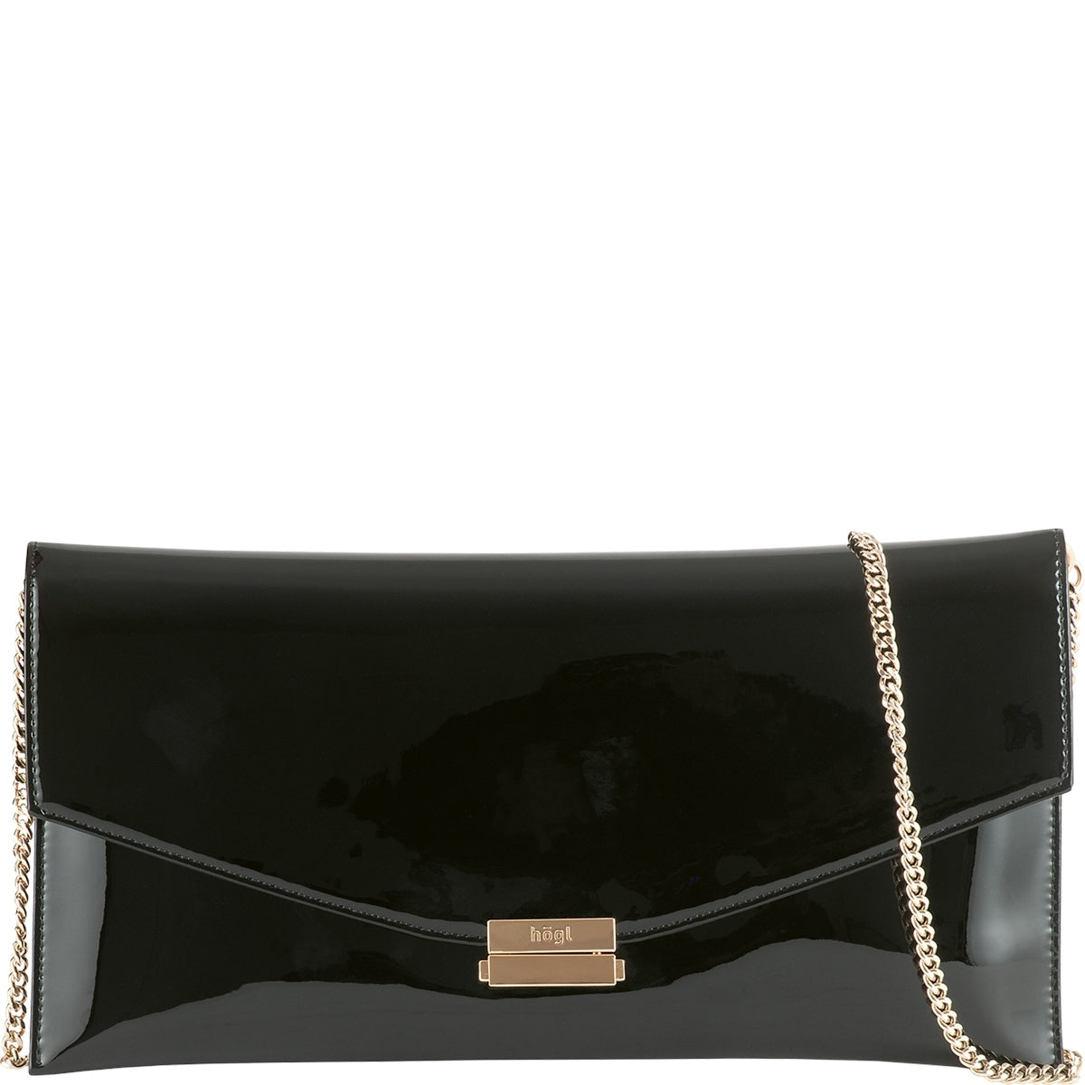 Hogl Essential Patent Clutch Bag Black