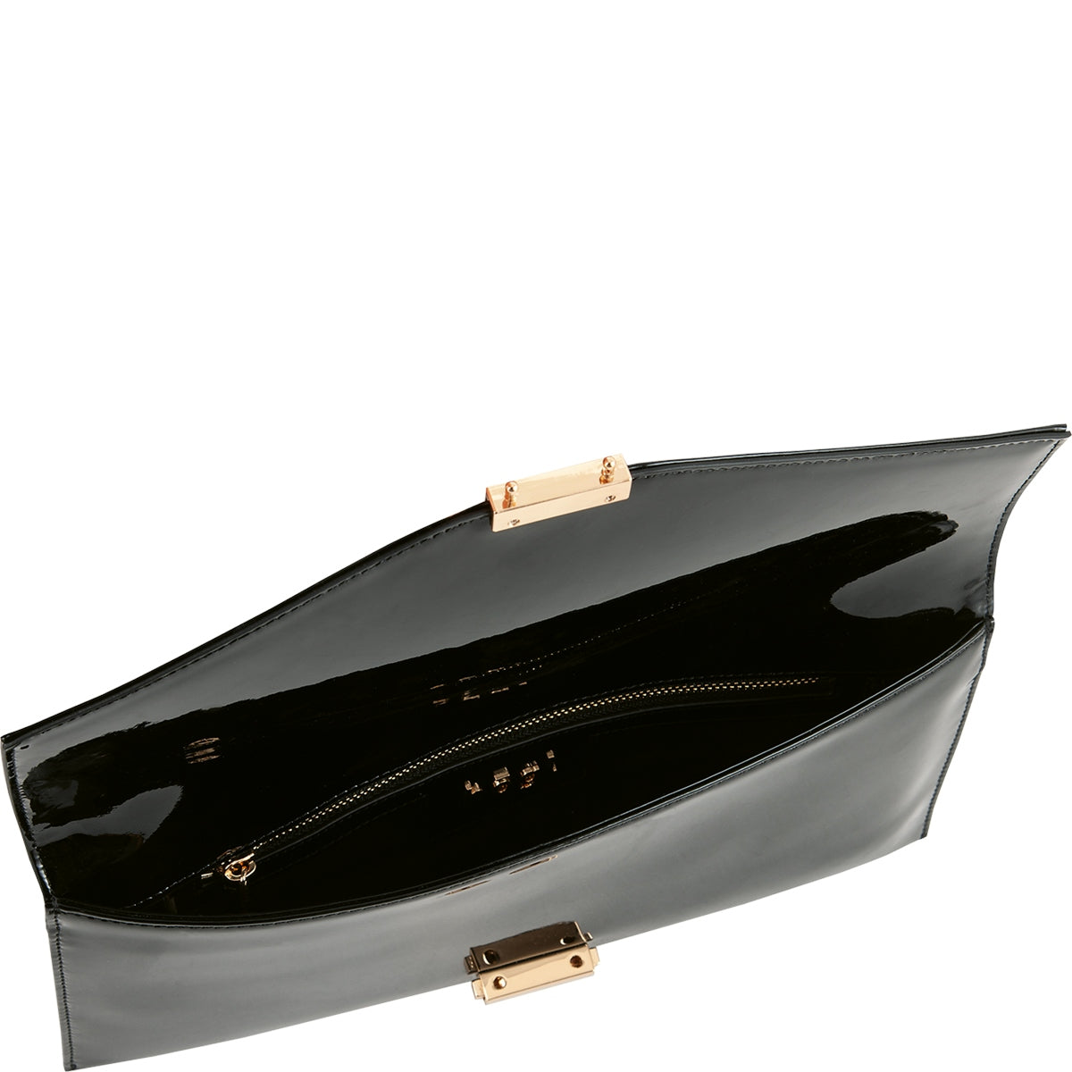 Hogl Essential Patent Clutch Bag Black