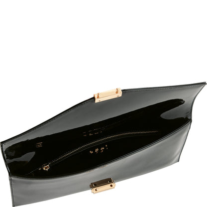 Hogl Essential Patent Clutch Bag Black