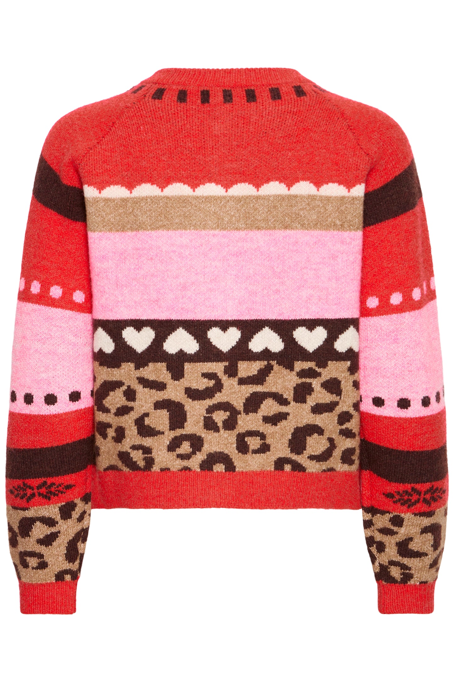 Ichi Livoni Cardigan Poinsettia Mulitpattern