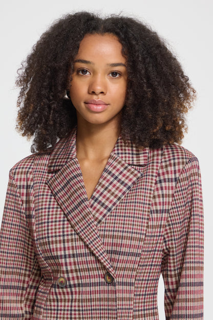 Ichi Kate Checkit Blazer Big Check