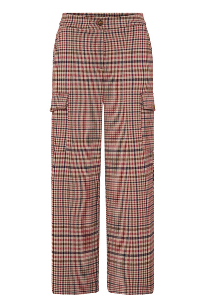 Ichi Kate Checkit Trousers Big Check