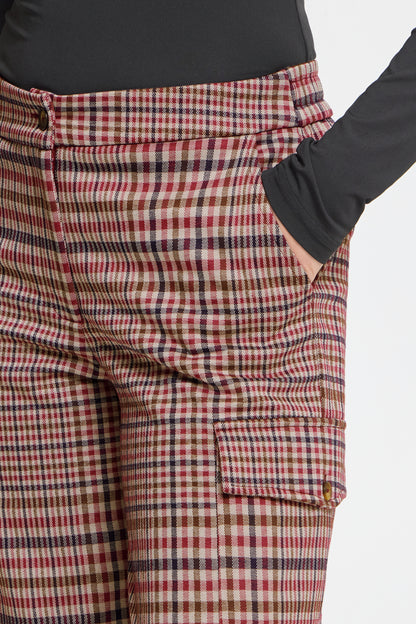 Ichi Kate Checkit Trousers Big Check