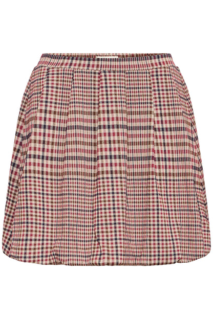Ichi Kate Checkit Sk Skirt Big Check