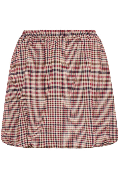 Ichi Kate Checkit Sk Skirt Big Check