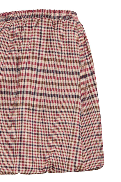 Ichi Kate Checkit Sk Skirt Big Check