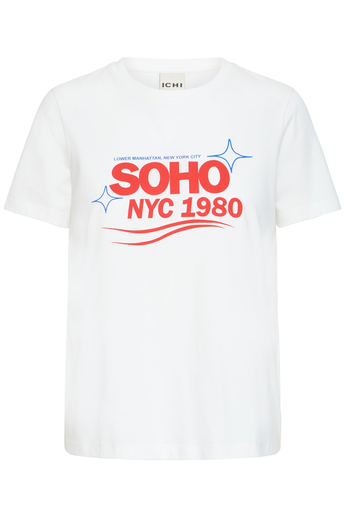 Ichi Camino Loose Top Cloud Dancer / Salsa