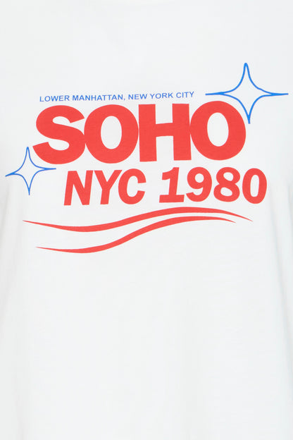 Ichi Camino Loose Top Cloud Dancer / Salsa