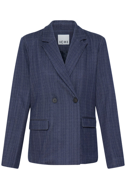 Ichi Kate Pinelle Blazer Dark Blue