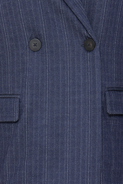 Ichi Kate Pinelle Blazer Dark Blue
