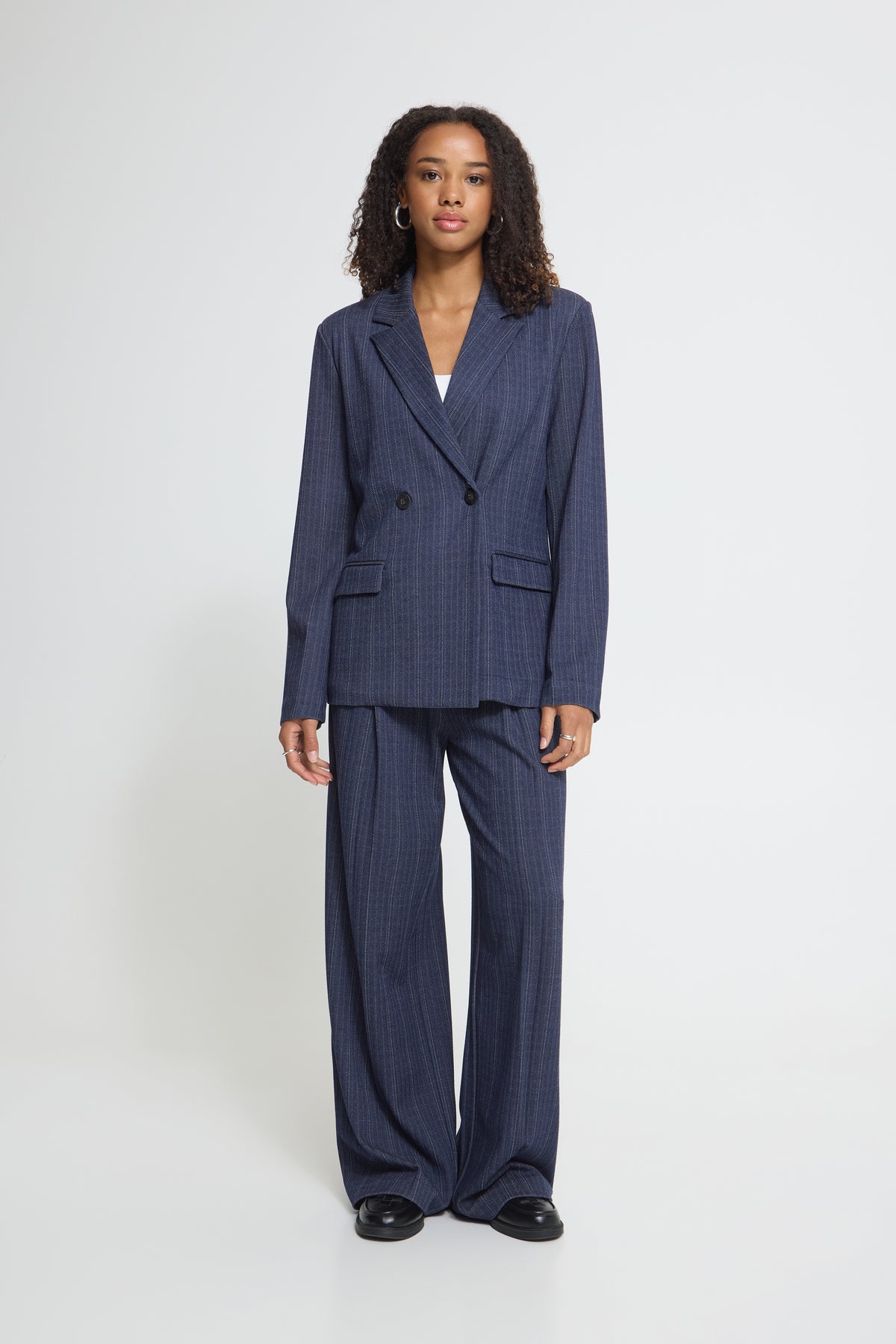 Ichi Kate Pinelle Blazer Dark Blue