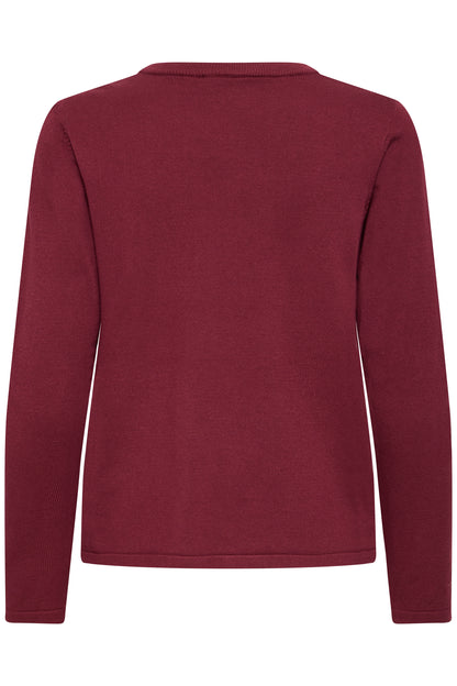 Ichi Luls O-Neck Pullover Rhododendron