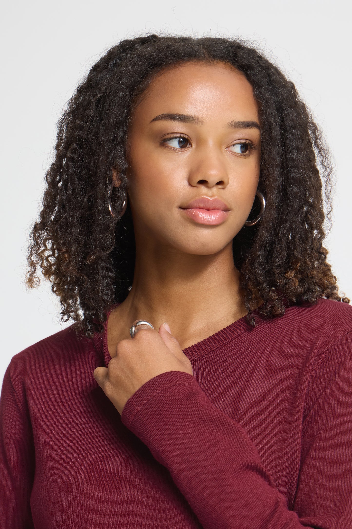 Ichi Luls O-Neck Pullover Rhododendron