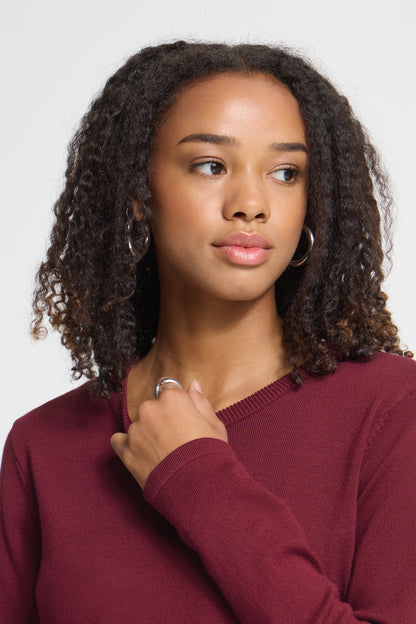 Ichi Luls O-Neck Pullover Rhododendron
