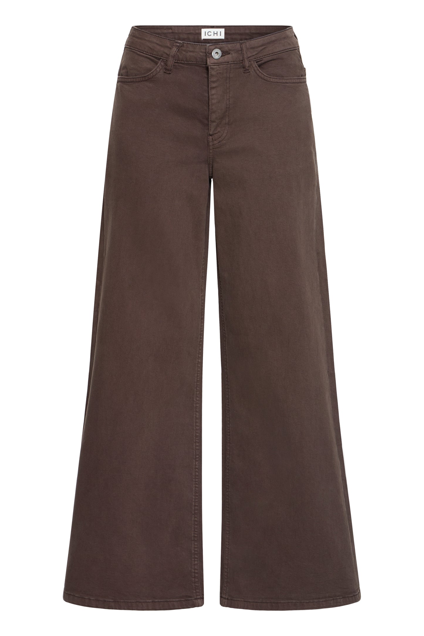 Ichi Ziggy Wide Jeans Coffee Bean