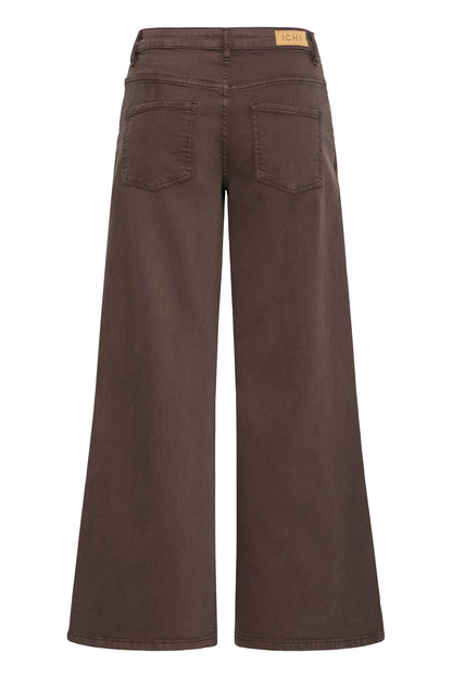 Ichi Ziggy Wide Jeans Coffee Bean