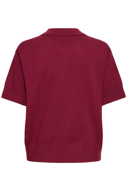 Ichi Luls Polo Pullover Rhododendron