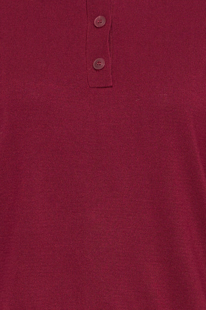 Ichi Luls Polo Pullover Rhododendron