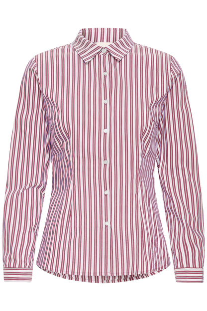 Ichi Dima Stripe Shirt Rhododendron Striped