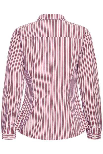 Ichi Dima Stripe Shirt Rhododendron Striped