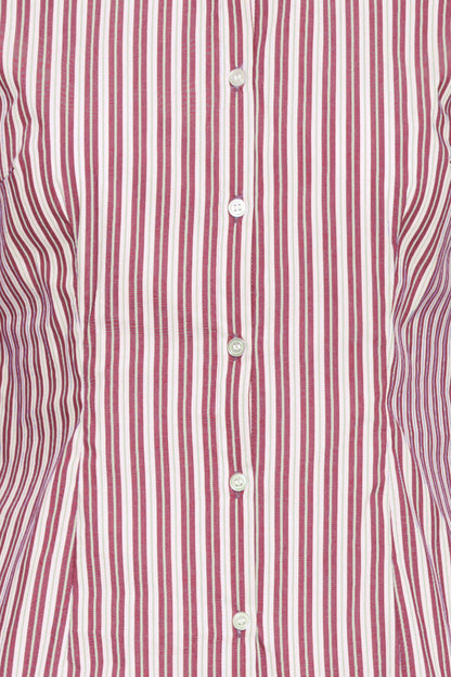 Ichi Dima Stripe Shirt Rhododendron Striped