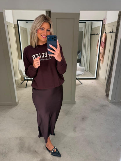 Kaffe KAgisele Sweatshirt Fudge